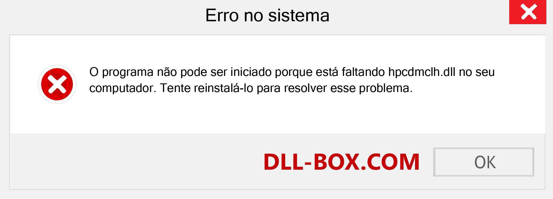 Arquivo hpcdmclh.dll ausente ?. Download para Windows 7, 8, 10 - Correção de erro ausente hpcdmclh dll no Windows, fotos, imagens